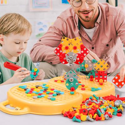 Montessori Tool Box with Drill Kids Educational Toys Set Toolbox with