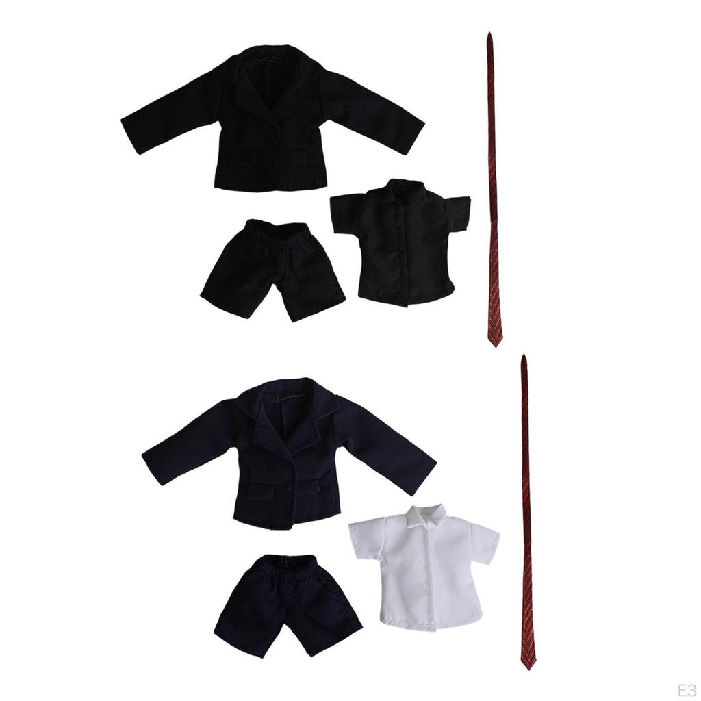 1/12 BJD Figure Suit Short Sleeve Shirt Shorts Practical Accessories Durability Premium