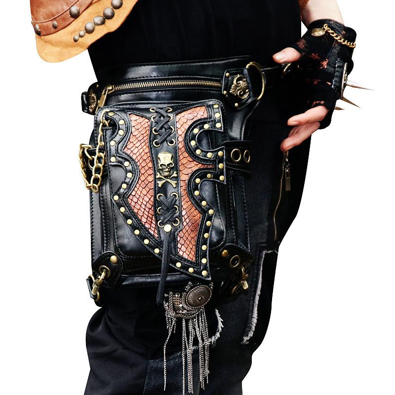 Fashion Women'S Bag Steampunk Locomotive Bag Shoulder Messenger Bag Women'S Fanny Pack Men