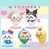 Adorable Pvc Blind Box Figurine Self-mocking Bear X Sanrio Collaboration Model