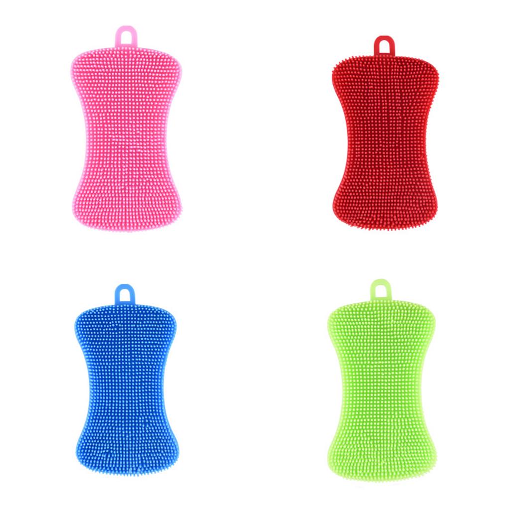 

4шт силиконовая губка для мытья посуды кухонный инструмент для чистки