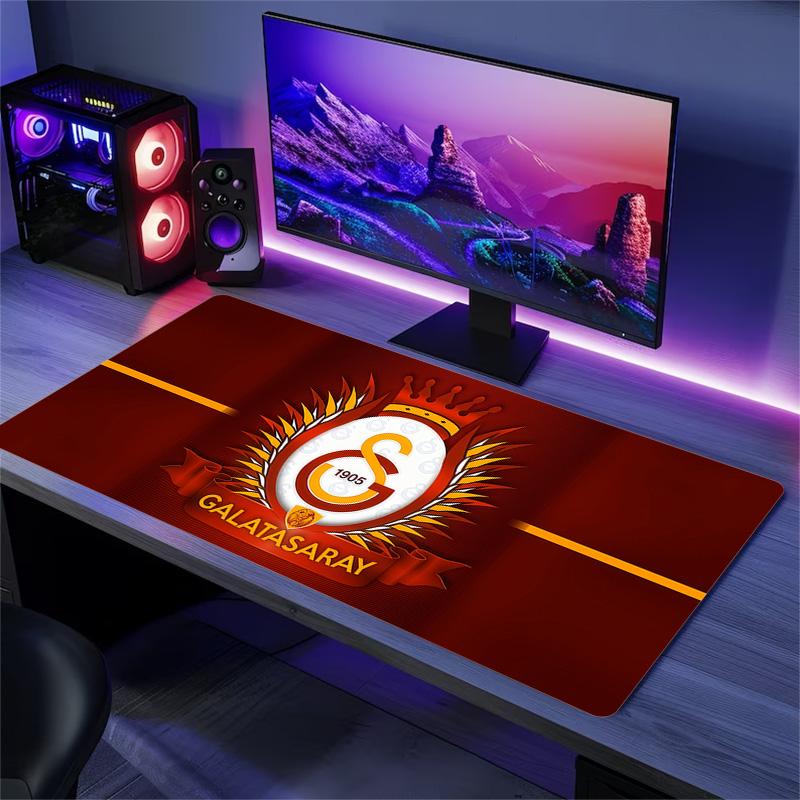 Galatasaray S.K Print Cushion Non-slip Laptop Tablet Big Mousepad XXL Mat Mini PC Playmat With Lock edge