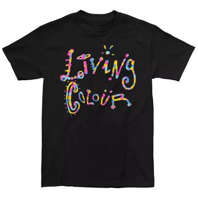 HOT NEW Living Colour Band T-Shirt Tops Tees Men's Women's Black Short Sleeve All Sizes S-4XL