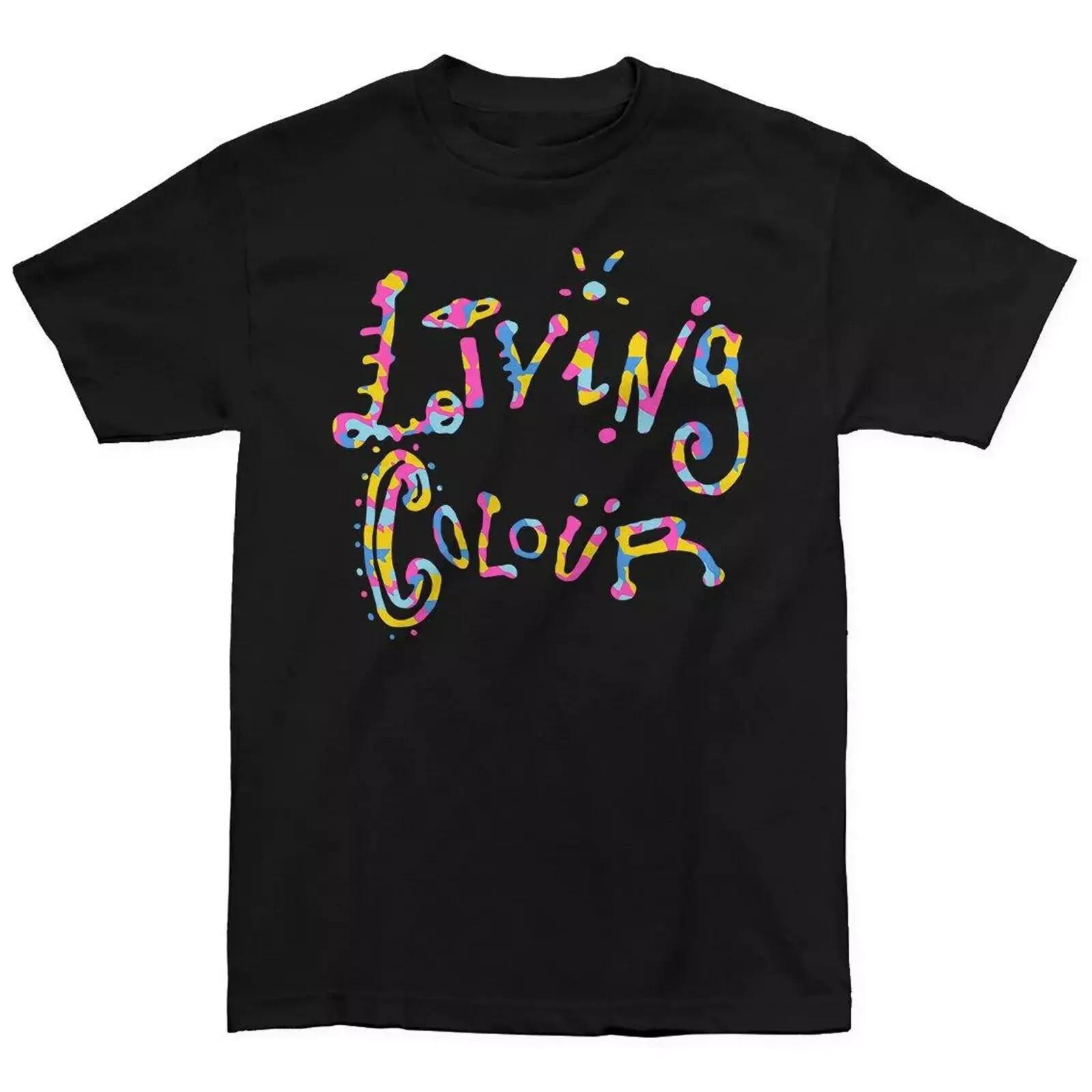 

ГОРЯЧАЯ НОВИНКА Футболка группы Living Colour Топы футболки Мужская Женская черная с коротким рукавом Все размеры S-4XL 3XL