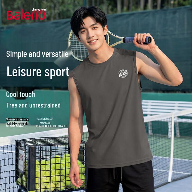 Baleno Men s Cool-Feel Sleeveless T-Shirt L