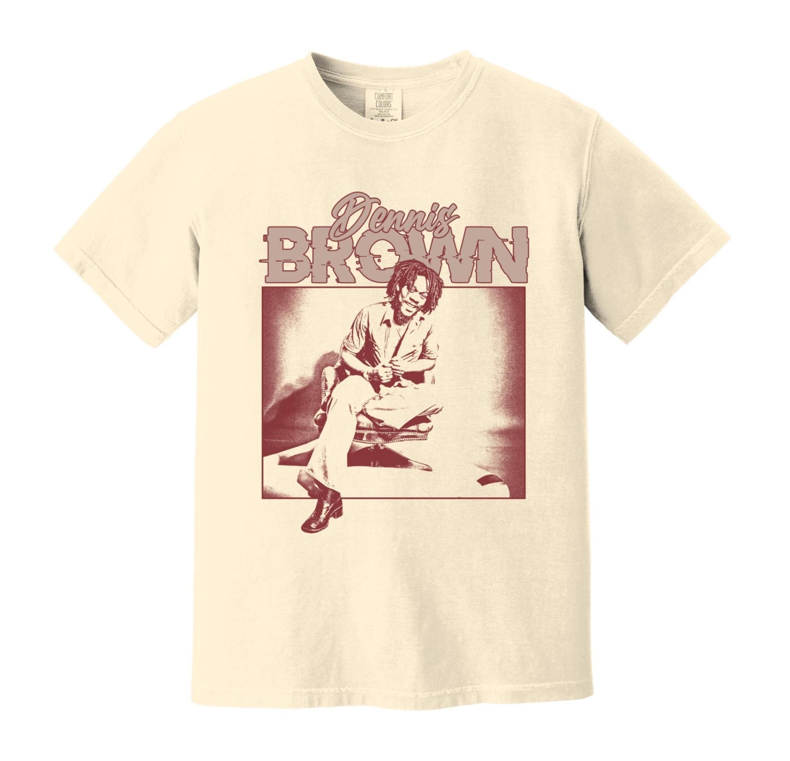 Dennis Brown Heavyweight T-Shirt - Here I Come - Reggae - Dub - Roots - Words Of Wisdom - Sarge - Jamaica Culture And Music 2XL