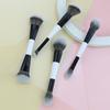 4 Stück Doppelseitiger Foundation Make-up-Pinsel Puderpinsel Puder Rougepinsel Highlighter-Pinsel Schönheitswerkzeuge Reparaturpinsel Make-up-Pinsel