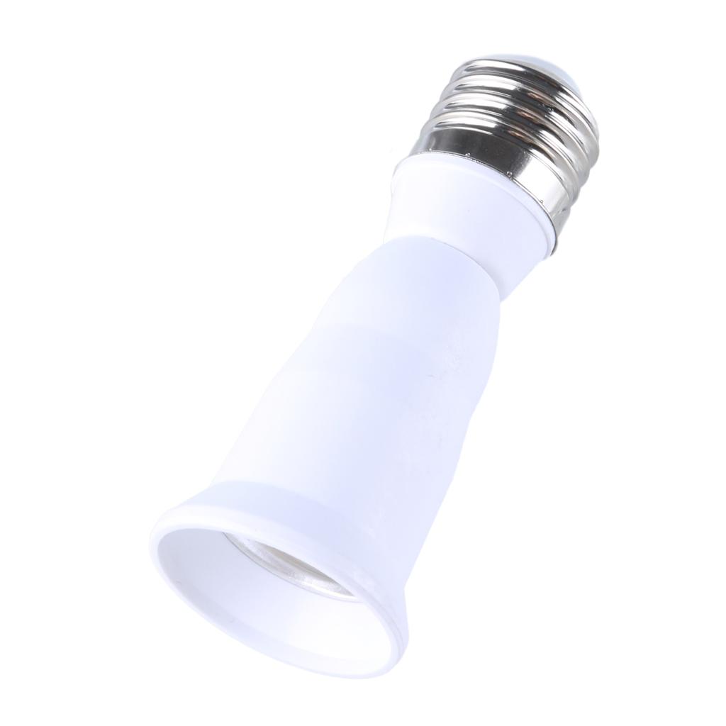 E27 Extended Lamp Holder E27 to E27 Screw Base Light Bulb Socket Extension Adapter Flame Retardant PBT 10cm Length