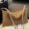 Retro Frosted Suede Pillow Bag for Women, New Autumn and Winter Single Shoulder Armpit Bag, Simple and Large Capacity Commuting Bag