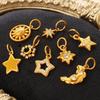 European & American Elegant Star and Moon Stainless Steel Jewelry Set for Women