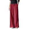 Women's Cotton-Linen Wide-Leg Pants, 2026 Spring/Summer Collection - Artistic and Versatile Long Casual Trousers