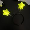 Luminous Headband Flashing Glow Hairhoop Light Up Hairband Star 3 Modes Cosplay Glowing Prop for Weddings Parties Holidays Dance Adults Kids