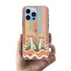 Boho Hippy Mushroom Sunrise Cases Phone Case For Iphone 17E 16E 17 Air 16 Pro Max 15 Pro 14 Plus 11 13 12 Mini Cover Cases Compa