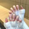 High quality new hand-worn armour golden autumn color French cat's eye high-grade temperament white wearing armour detachable nail piece nail art tool