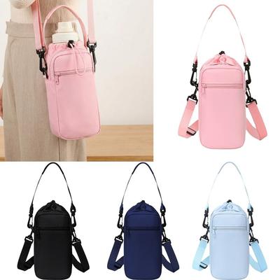 With Phone Pocket Water Cup Bags Handfree Vacuum Cup Bag New Water Bottle Holder Pouch  Unisex