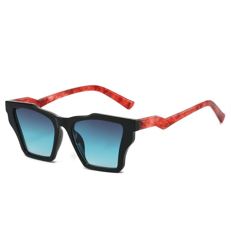  New Square Luxury Women Sunglasses UV400 Leopard Print Gradient Shades Men Sun Glasses