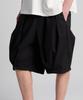 TENER Open Balloon Bermuda Cotton Pants Black