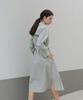 YOUNESS Pastel Green Shirt Dress