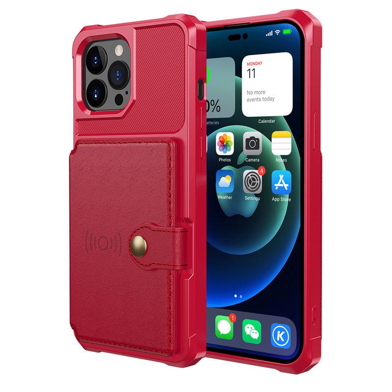 iPhone 17 Pro/16 Pro Max Magnetic Car Card Holder Anti-drop Case
