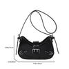 Light luxury texture underarm bag women's spring new rivet retro crescent bag shoulder messenger bag