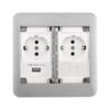 Multifunctional Flip-Open European/German/British Standard Floor Socket
