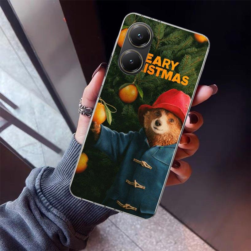 Cute P-PaddingtonS Bear Phone Case For Xiaomi Poco X5 X6 X7 Pro F7 Ultra M7 Redmi 15C 15 13C 13 12C 12 10 10C 10A 9 9C 9T 9A Cov