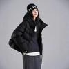 Modische kurze Winterjacke, kurze warme und dicke Kapuzenjacke, temperamentvoller lockerer Daunenmantel, neue Jacke, Damenbekleidung