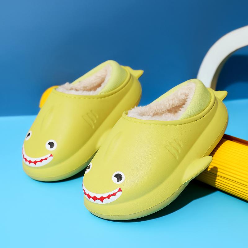 Winter Kinder süße Cartoon dicke Sohlen warme Baumwollschuhe Hausschuhe für zu Hause drinnen und draußen Baumwollpantoffeln 24-35