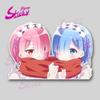 Rem Ram Peeking Anime Sticker Car Accessories Vinyl Car Stickers - Waterproof Decals For Cars Trucks Suvs Window Bumper Laptop