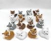 Mini Plush Fox Doll Toy Figurine Squatting Sitting Fox Model Plush Simulation Fox  Festival Gift