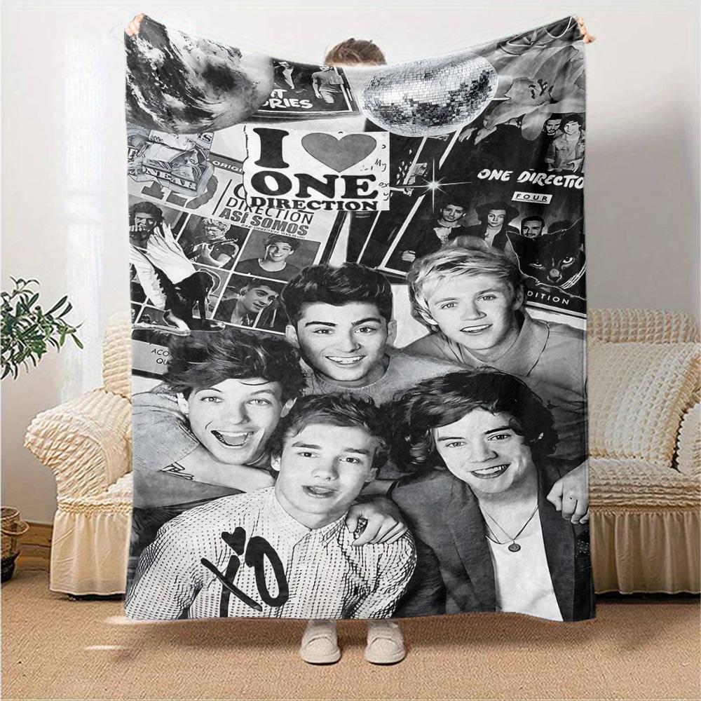Miluji One Direction Flanelová deka Super měkká Teplá Útulná deka na pohovku Postel Kancelář Cestování Celoroční Domácí dekorace Dárek