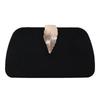 Stylish Velvet Square Bag With Lock Closure And Phone Pocket For Dressy Occasions