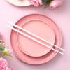 Leinuosen 4 Pairs Cat Paw Chopsticks Pink Paw Prints Reble Non Slip Cute Grip Eating Chopstick with Cat Design Gift for Kitty Themed Party Favors