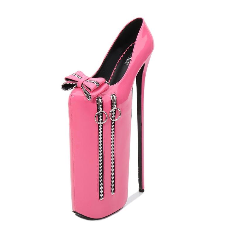 

Новые женские водонепроницаемые туфли на шпильке для ночного клуба, большого размера. 46 розовый