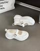 Mesh Breathable Thick Sole Heightening 7CM Mary Jane Shoes Women's 2025 Summer New Casual Sports Dad Shoes Versatile