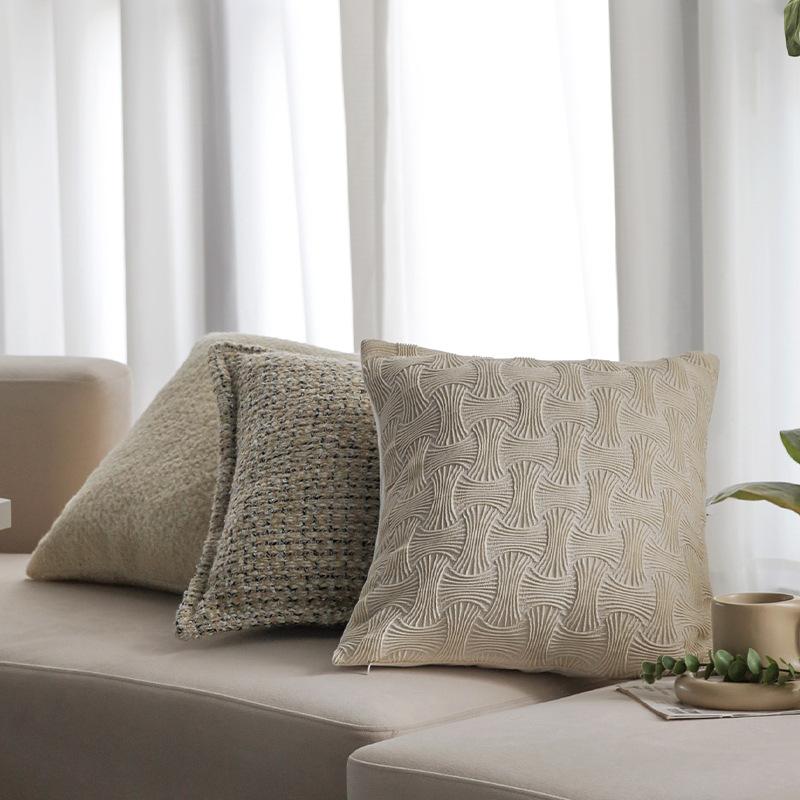 Leichter Luxus und hochwertige Kissenhülle, Sofa-Dekokissen, Kissenhülle für Hotel-Modellzimmer, Kissenhülle für Erkerfenster, Kissen