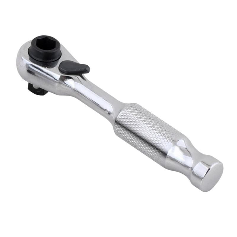 

Compact 6.35mm Double Purpose Ratcheting Wrench 72 Tooth Mechanism Professional Socket Adapter Sturdy Steel Construction 1