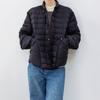 M's stand-up collar ribs down jacket women's short new white duck down fashionable foreign winter warm jacket