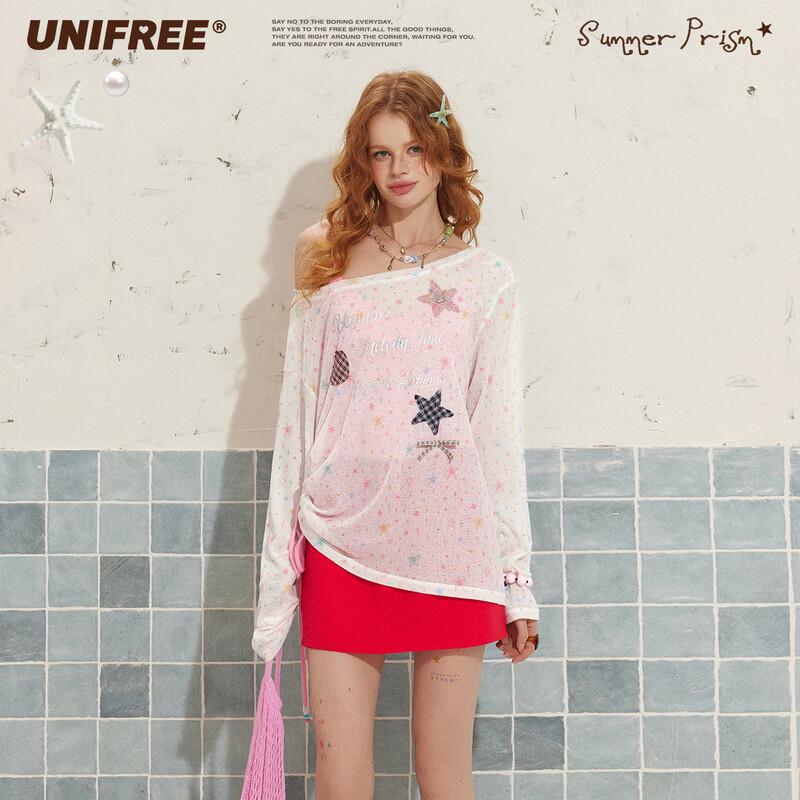 

UNIFREE 2026 Summer Sweet & Cool Printed T-shirt Camisole Set L
