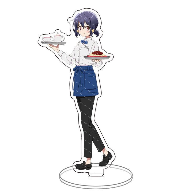 ZOMBIE LAND SAGA Two Sided Acrylic Stand Figures Model Plate Hoshikawa Lily Minamoto Sakura Standing Sign Desk Decor