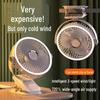 Rechargeable USB Clip Fan with Desk Lamp - Large Battery, Portable for Student Dormitories
