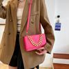 Trendy Casual Bag For Women 2023 New Simple Shoulder Crossbody Chain Handheld Small Square Bag Embossed Commuter Bag Characters)
