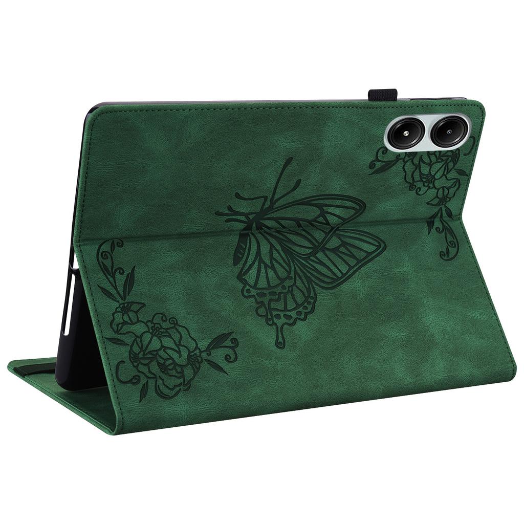 For Xiaomi Redmi Pad Pro/Redmi Pad Pro 5G/Poco Pad Protective Cover PU Leather Butterfly Flower Stand Tablet Case
