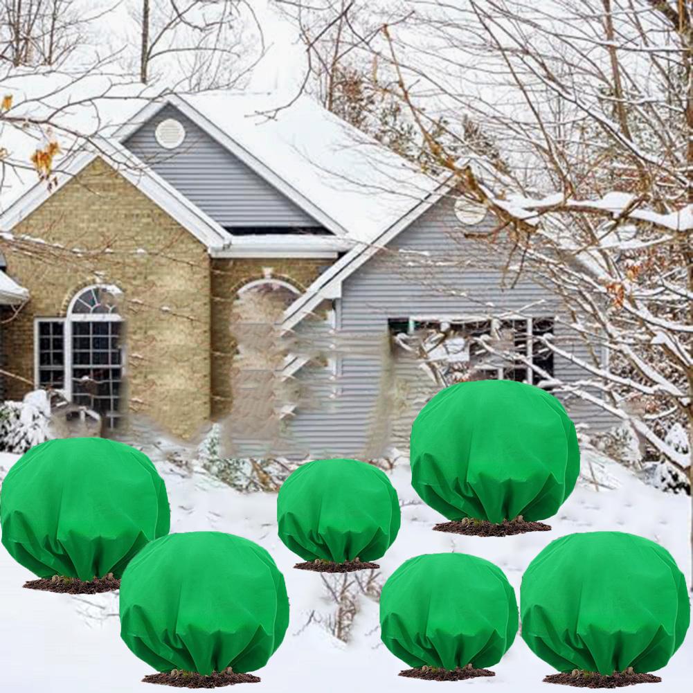

Plant Frost Protection Covers with Drawstring 6-Pack Insulated Winter Blankets for Garden Use to Prevent Frost Damage to Plants 19.6 x 39.3inch