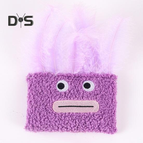 2Pcs Cat Toys Soft Plush Pet Toy Funny Hilarious Big-Mouth Afro Catnip Toy Bite-Resistant Scratch-Resistant Kitty Toy for Indoor Cats