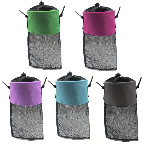 Mesh Clothespin Bag Holder with Drawstring Closure Breathable Moisture Resistance Large-Capacity Clothespin Storage Organizer