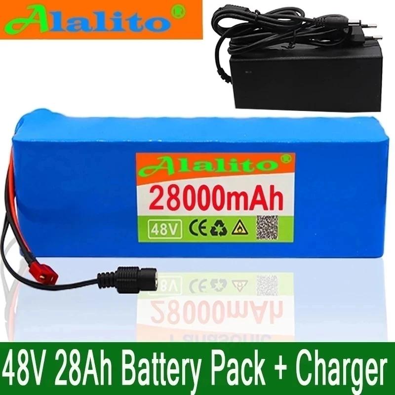 

48v28ah 1000w 13s3p Xt60 48v литий-ионный аккумулятор 280000mah для 54.6v E-Bike электрический велосипедный скутер с Bms + зарядное устройство