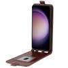 For Samsung Galaxy S23 FE Vertical Flip PU Leather Phone Case Card Holder Drop-proof Cover
