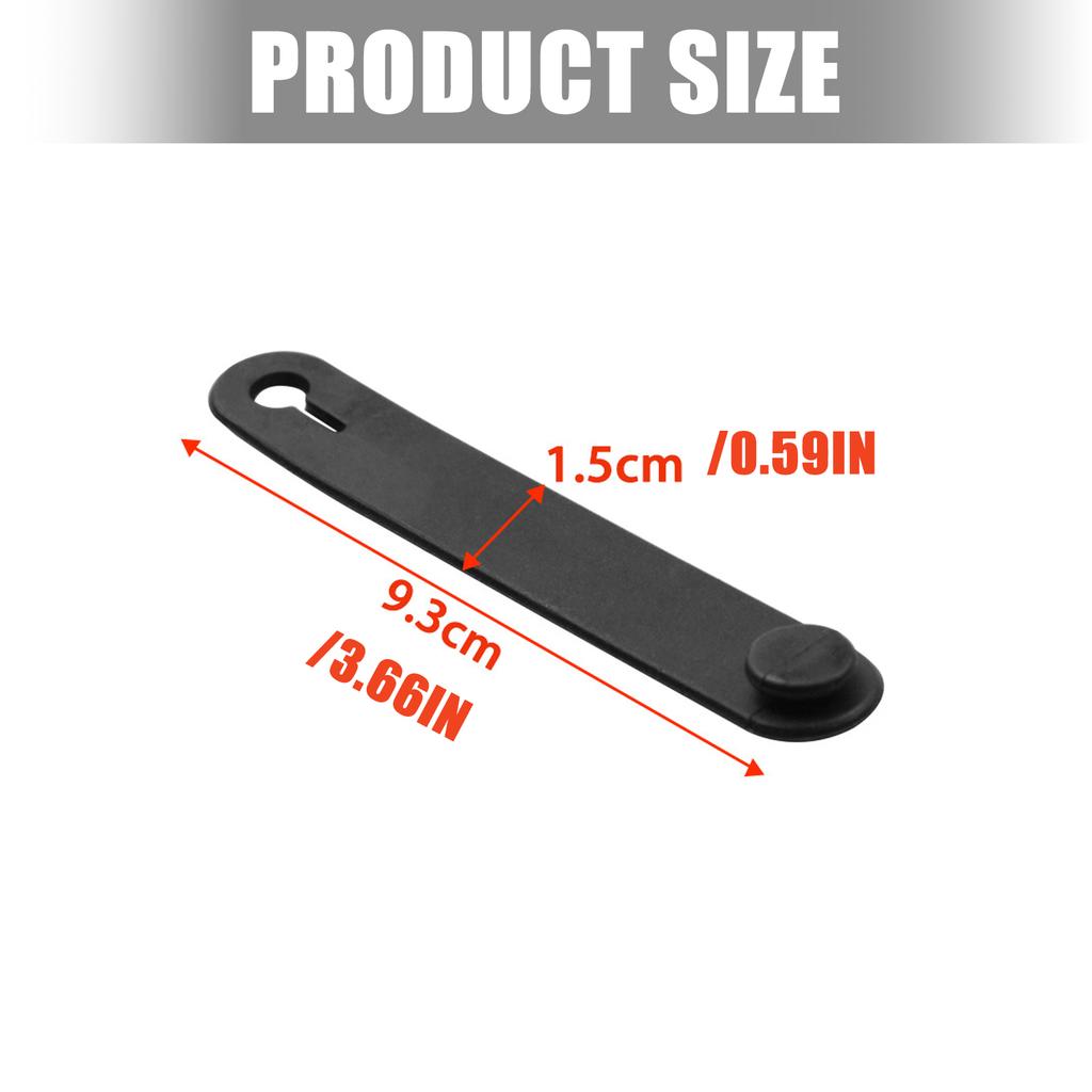 Rubberized Anti Slip Cable Ties With Double Locking Clips Secure Motorcycle Electric Vehicle Wiring Harness Vibration Proof