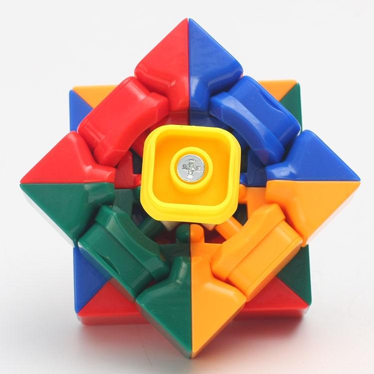 Shengshou Rainbow 3x3x3 Magic Cube 3 Layers 56mm Cubo Magico Speed Cube Twisty Puzzle Toy For Children Kids Educational Gift 